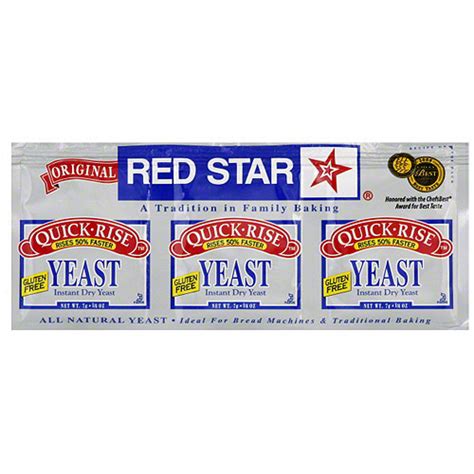 Red Star Quick Rise Yeast 3 Pk 25 Oz