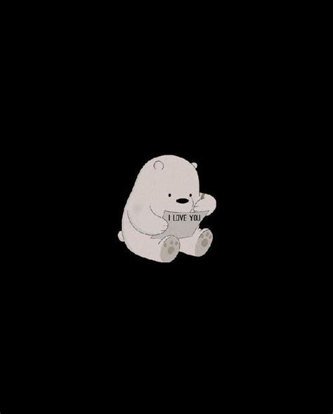 Dark ice bear wallpaper