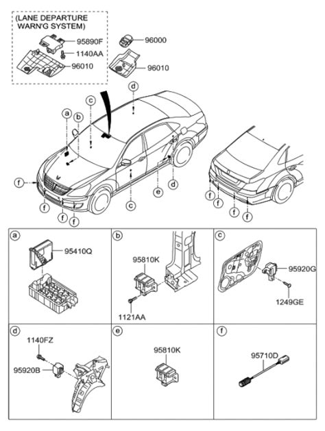 95720 3M000 GOD Genuine Hyundai Ultrasonic Sensor Assembly Bws