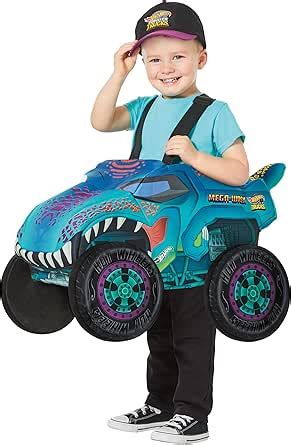 Spirit Halloween Hot Wheels Disfraz de Mega Wrex para niños pequeños con licencia oficial