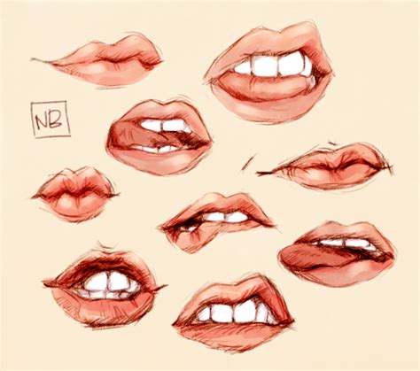 mouths | Lips drawing, Drawing people, Mouth drawing