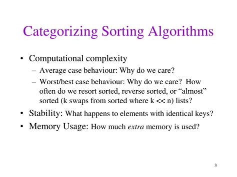 PPT CS221 Algorithms And Data Structures Lecture 4 Sorting Things