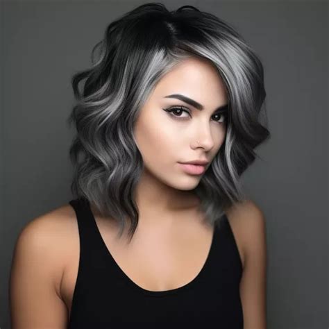 Gorgeous Ideas Of Gray Blending For Dark Hair Grey Hair