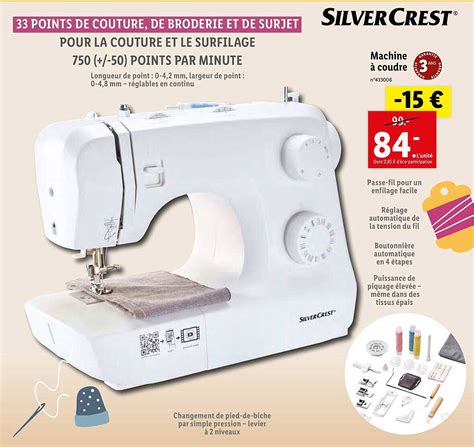 Promo Silvercrest Machine Coudre Chez Lidl Icatalogue Fr