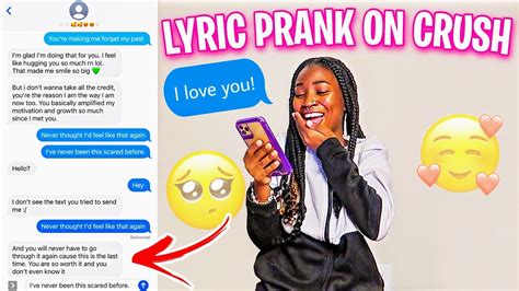 Song Lyric Prank On Crush Gone Right Youtube