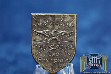 Smgn Kampfund Opfer Gau Rheinpfalz Tinnie War Relics Buyers