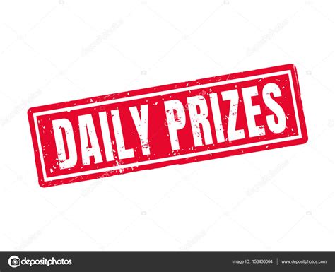 Daily Prizes Red Stamp Style White Background Stock Vector by ©HstrongART 153436064