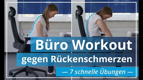 Büro Workout gegen Rückenschmerzen 7 schnelle Übungen zum Nachmachen