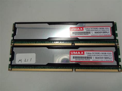 Umax 8gb Ddr3 1333 Pc3 10600 Cl9 8gb X2 計16gb 両面チップ 2枚 管理m2118gb｜売買され