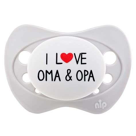 Nip Schnuller Limited Edition M I Love Oma Opa Baby Kind