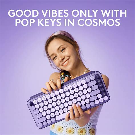 LOGITECH POP KEYS TACTILE MECHANICAL WIRELESS KEYBOARD - CUSTOMIZABLE ...