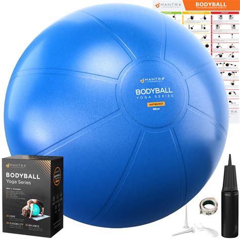 Pump Yoga Ball Pilate Fitness Gym 65cm Balance Pregnancy Exercise Swiss