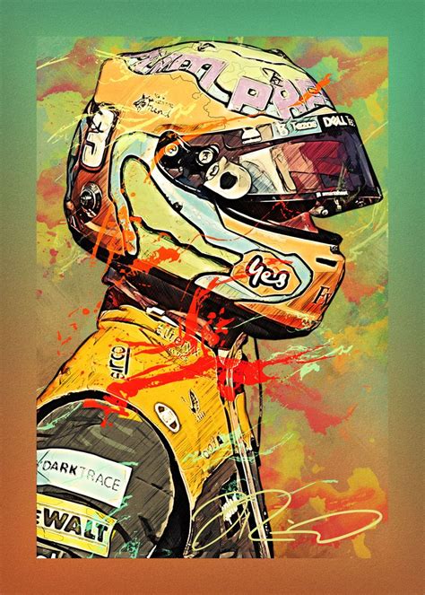 Daniel Ricciardo Poster By Daisy Donna Displate