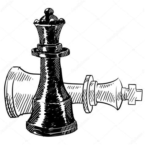 Chess Pieces Sketch Stock Vector Image By ©lhfgraphics 13981819