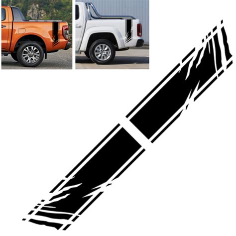 Pcs Universal Car Truck Side Door Racing Stripes Graphic Vinyl Sticker