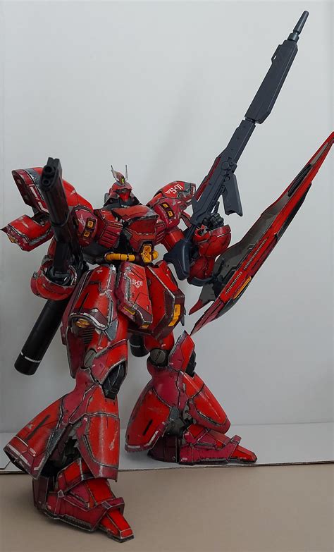 Finally Completed My Sazabi I Painted It With Cheap Hardware Store