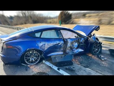 Hour Old Tesla Totaled On Highway By Wrong Way Driver