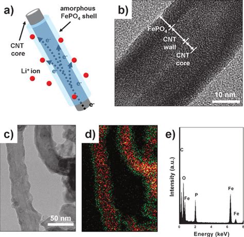 A Schematic Illustration Of The Cnt Amorphous Fepo 4 Core Shell Download Scientific Diagram