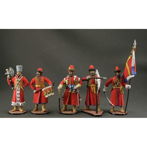 Handmade Russian Streltsy Set Of 5 Figures Buy On