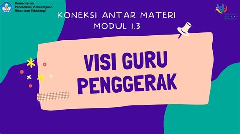 A Koneksi Antar Materi Modul Visi Guru Penggerak Youtube