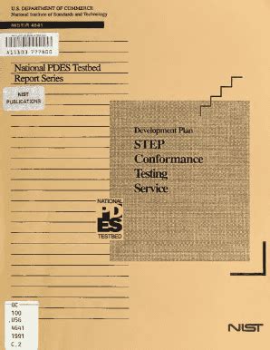 Fillable Online Nvlpubs Nist Development Plan Step Conformance Testing