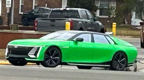 Cadillac News: Sensationally green Cadillac Celestiq spotted on ...