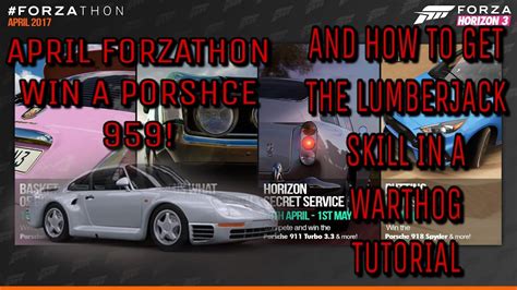 Forza Horizon Forzathon Porsche Lumberjack Skill Tutorial In