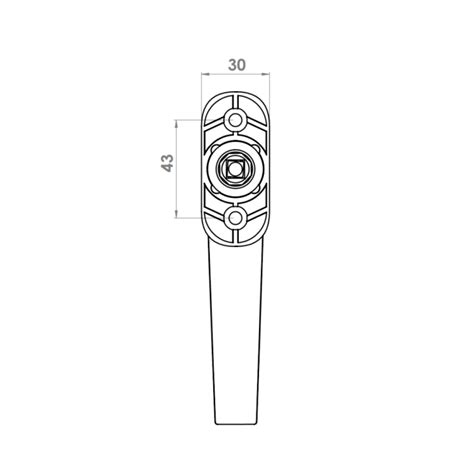 Window Handle Al Izmir Acoustic Champahne Finish Windoform