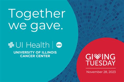 Giving Tuesday Success Thank You University Of Illinois Cancer Center