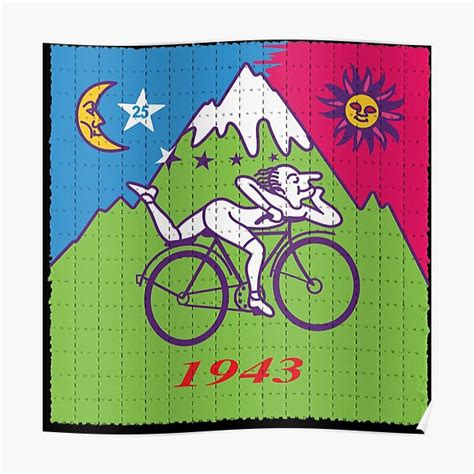 Lsd Blotter Sheet Albert Hofmann Bicycle Day 1943 Poster By