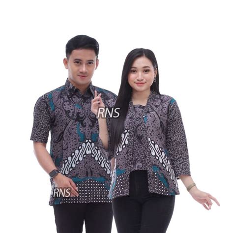 Batik Dua Putri Blouse Batik Wanita Modern Besar Batik Kantor Couple