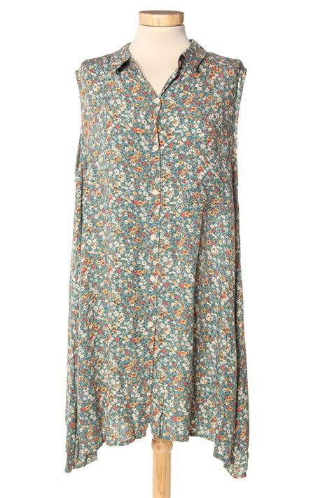 Robe Casual Percentil De La Taille Xxl De Couleur Fleurs