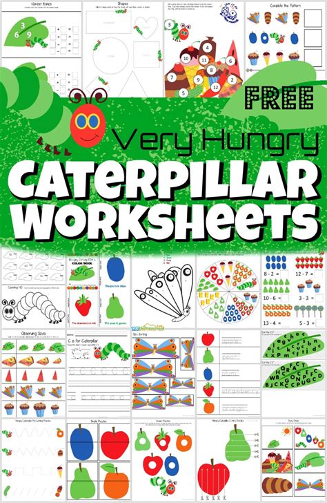 The Very Hungry Caterpillar Worksheets Pdf