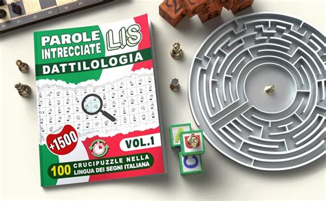 Parole Intrecciate Lis Alfabeto Manuale Crucipuzzle Nella