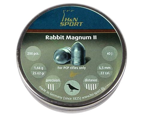 Пули пневматические H&N Rabbit Magnum II кал. 5.5 мм. 1,66/1,64 гр ...