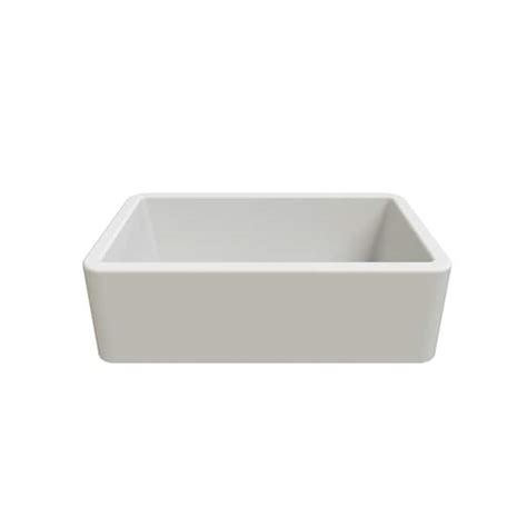 LaToscana 33 In Farmhouse Apron Front Single Bowl White Quartz Kitchen