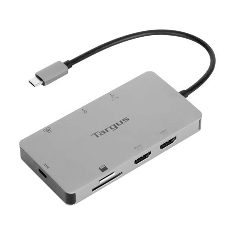 Targus Usb C Universal Dual Hdmi 4k Docking Station With 100w Power Delivery Pass Thru Docking