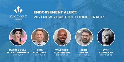 Victory Fund Endorses Five 2021 Nyc Council Candidates Can Elect The