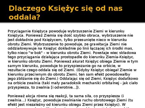 Prezentacja Ksi Yc Naturalny Satelita Ziemi Wiat Prezentacji