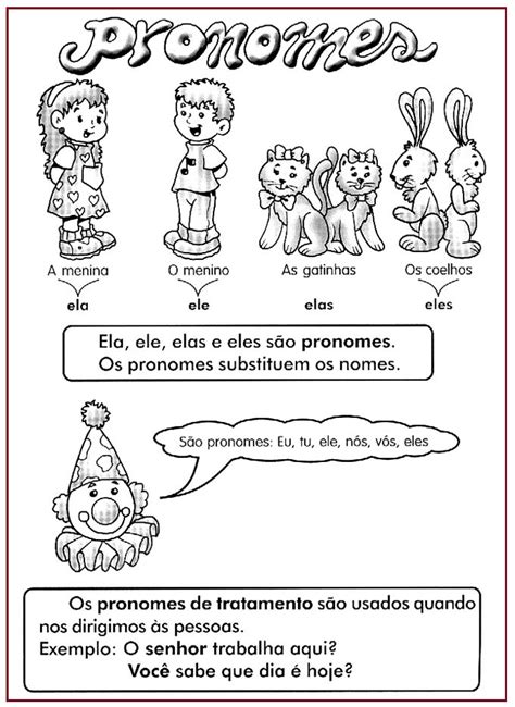 Pronomes Sala De Aula Profª Rérida Atividades Pronomes Pronomes De Tratamento Pronomes