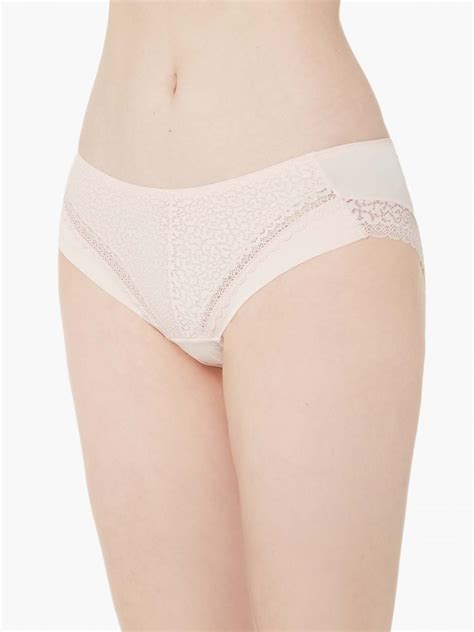 BF Lace Tactel Invisible Short Brief Pink SATAMI Lingerie 蕾絲Tactel無痕平口內褲 粉紅 SATAMI
