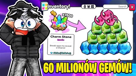 Otworzy Em Charm Stone Za Milion W Gem W W Pet Simulator