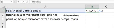 Cara Merubah Huruf Kecil Menjadi Kapital Di Excel Ifaworldcup