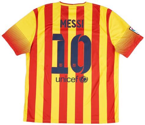 Barcelona Away Shirt Messi Xl