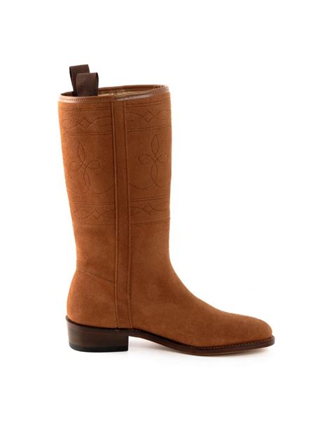 Bottes Mi Mollet Cuir Camel Bottes Cavali Res