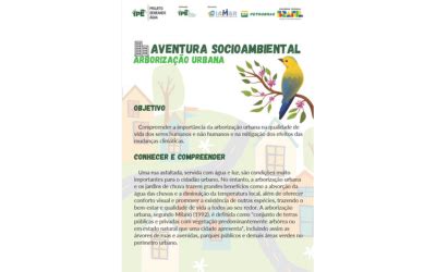 Aventura Socioambiental Arboriza O Urbana Projeto Semeando Gua