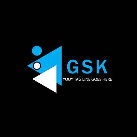 GSK letter logo creative design with vector graphic 7926772 Vector Art ...