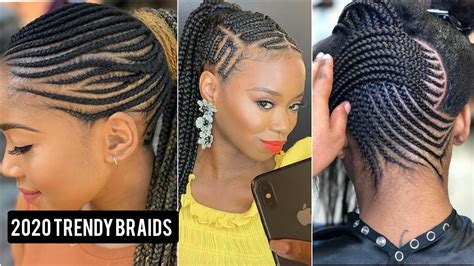 2020 Cool Trendy Braided Hairstyles That Will Rock Your World🔥🧡🧡 Youtube