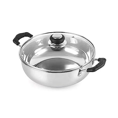 Stainless Steel Kadai With Glass Lid At Rs 320 Kg Stainless Steel