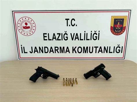 Elazığ da Ruhsatsız Tabanca Operasyonu 2 Kişi Hakkında İşlem